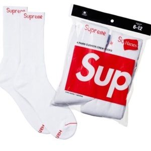 Supreme Hanes Socks (4 Pairs)